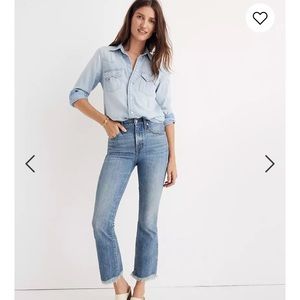 Madewell Cali Demi-Boot Jeans sz 30